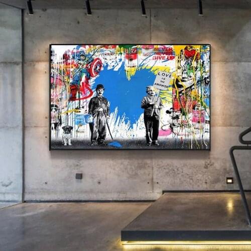 Marvel Superhero Comic Canvas Painting Disney Posters and Prints Abstract Graffiti Art Wall Pictures for Living Room Home Decor