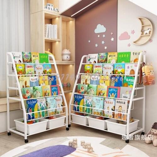 Childrens Bookshelf, Picture Book Rack, Subway Art, Baby Reading Storage Rack, Integrated Household Economical Sorting Rack