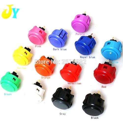 40PCS Japan Original Sanwa 30mm Push button Arcade Start Key OBSF-30 For PC PS MAME Arcade Joystik Console DIY
