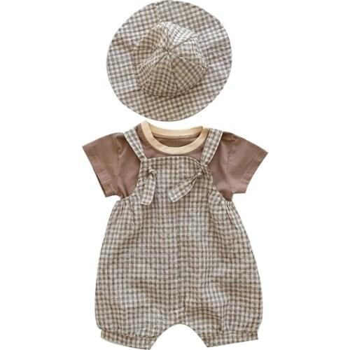 Baby Summer Clothes Set Casual Cap+T-Shirt+Pants 3Pcs Toddler Boy Girl Clothing Set Newborn Boys Girls 0-24M Birthday Clothes