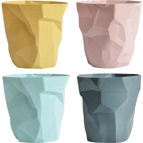 Large Trash Can Paper Waste Rubbish Recycling Wastebasket Irregular Dustbin
