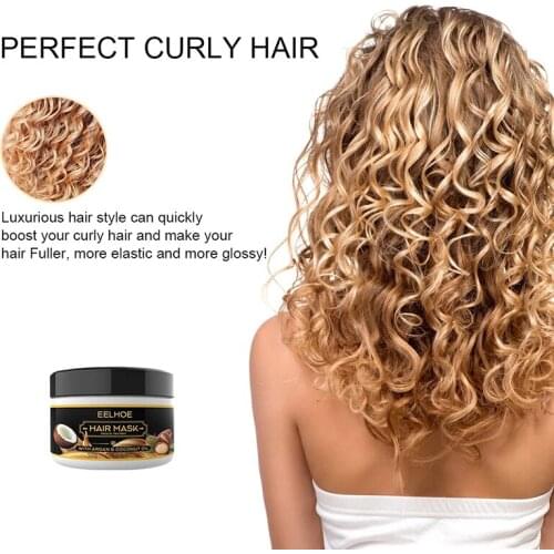 50Ml Coconut Oil Hair Treatment Mask Curly Hair Lofting Cream Repairs Damaged Roots And Nourishes Keratin Hair And Scalp TSLM1