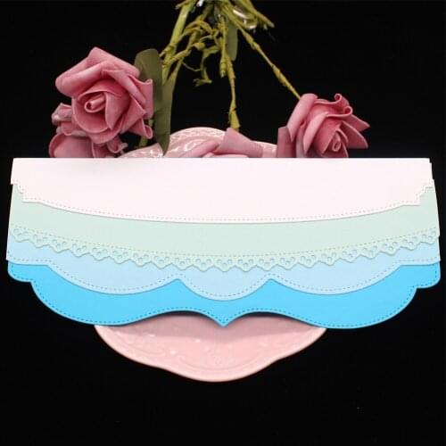 Slimline Flap Borders Metal Cutting Dies Stencils for DIY Scrapbooking Decorative Embossing DIY Paper Cards