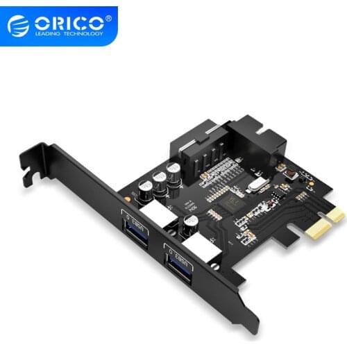 ORICO PVU3-2O2I Desktop 2 Port with VLI chipset USB3.0 PCI Express Card USB3.0 HUB Controller Adapter Card with 19Pin