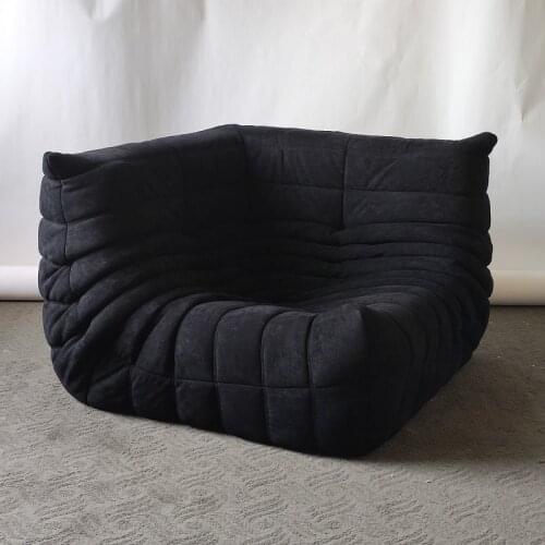 Modern design Reclining Fabric Sofa Nordic Living Room Corner Couch Light Luxury Leather Sponge Sofa