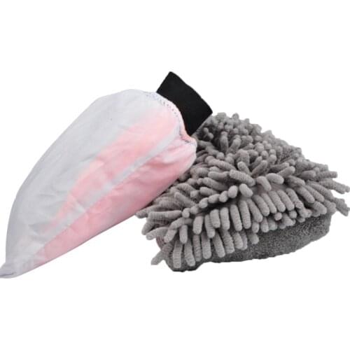 Car Wash Mitt Scratch-Free Microfiber Washing Mitten Premium Chenille Coral Velvet Wash Glove
