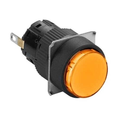 XB6EAV5BF XB6EAV plastic integrated round indicator light Yellow | 24VDC | 16mm | LED