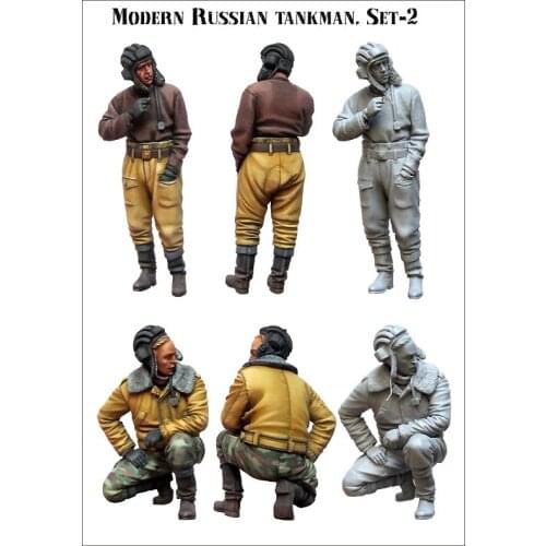 1/35 Resin Model Kit MODERN RUSSIAN TANKMAN SET-2