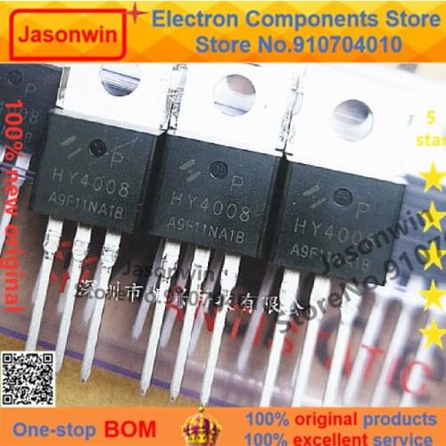 100% nuevo 50 unids/lote original MOSFET HY4008 HY4008P TO-220 80V 200A TO-220 Transistor