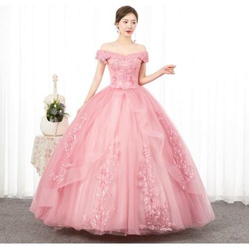 2021 Off The Shoulder Quinceanera Dresses Robe De Bal Ball Gown Vintage Quinceanera Dresses Plus Size Vestidos De 15