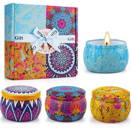 Scented Candles Gifts Set for Women Candles Fragrance for Bath Yoga Thanksgiving Christmas Valentines Day Birthday Gifts