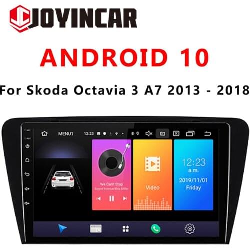 JOYINCAR For Skoda Octavia 3 A7 2013 - 2018 Car Radio Multimedia Video Player Navigation GPS Android 10 No 2din 2 din
