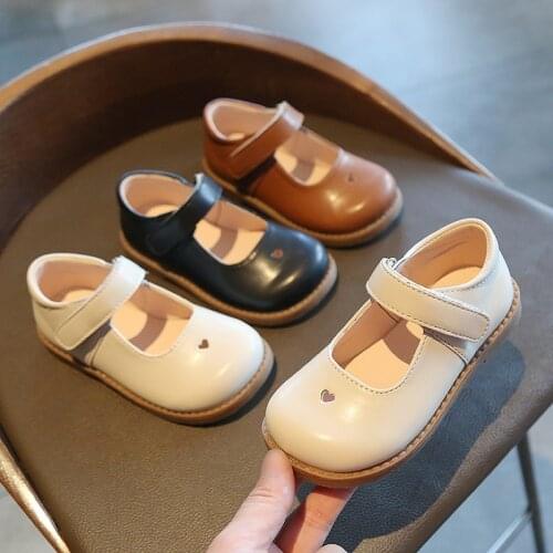 Girls White Princess Leather Shoes New Fashion Soft-soled Childrens Solid Color Single Shoes Kids Show Baby Bow Shoes