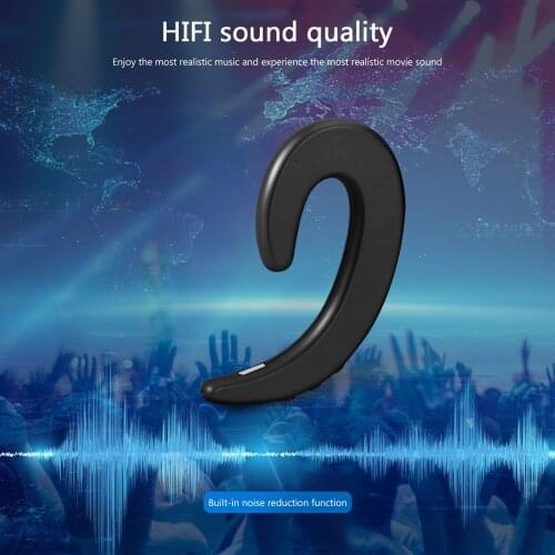 Bone Conduction Headphones Bluetooth-compatible 4.1 Open-Ear Wireless Stereo Lightweight Headsets for Sports Driving Cycling