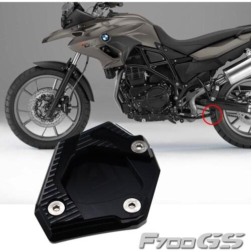 For BMW F700GS 2013 2014 2015 2016 2017 F700 GS Motorcycle CNC Aluminum Side Kickstand Stand Extension Support Plate