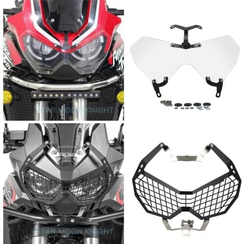 For Honda Africa Twin CRF1100L CRF1100 L1 CRF 1100 L Motorcycle Headlight Head Light Guard Protector Cover Protection Grill