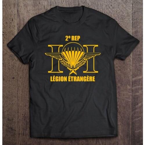 Legion Etrangere 2 Rep French Foreign Legion Men t shirt Short Casual 100% COTTON O-Neck Harajuku Shirts