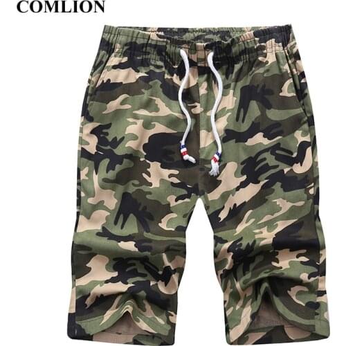 COMLION Casual Shorts Man Cotton Men Cool Camouflage Summer Hot Sale Army Brand Clothing Comfortable Camo Men Cargo Shorts C121
