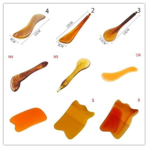 Natural GuaSha Scraping Board Body Care Massage Tool Spa Scraper For Back Face Arm Leg Multi Styles Hot Sale