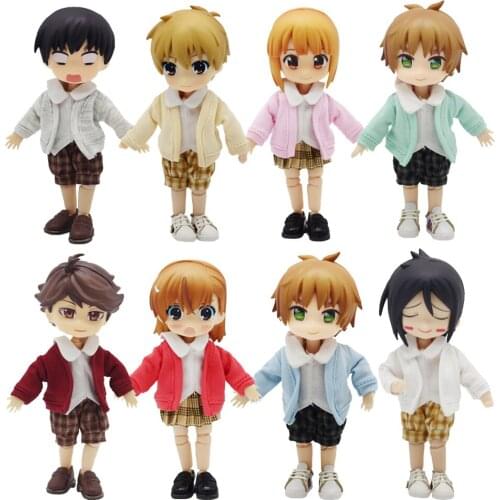 Obitsu11 Doll Clothes Beautiful Knot Pig Clay Hand Handle Coat Sweater School Uniform Doll Accessories Toys