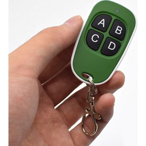 433MHZ remote control 4-channel garage door opener remote control copier clone fixed code car key distance