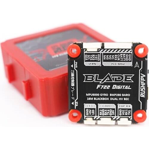 RUSHFPV RUSH BLADE F722 Analog Flight Controller MPU6000 Onboard OSD 3-8S 5V/5A BEC for FPV Racing Freestyle Drones DIY Parts