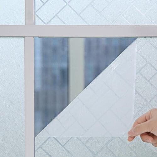 Window Film Self Adhesive Privacy Frosted PVC Matte Surface Door Window Covering for Home