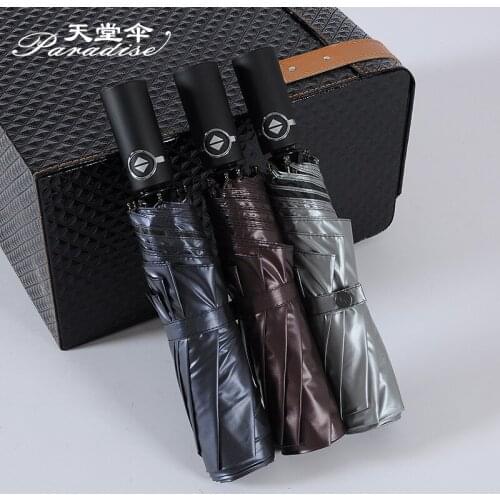 Folding Automatic Umbrella Men Women Rain 12Ribs Large Umbrellas Business Portable Long Handle Parasol Umbrella Rain Women B50