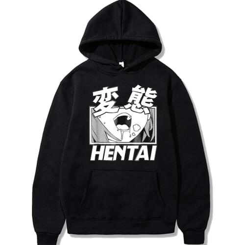 Ahegao Hentai Cartoon Unisex Anime Hoodies Sweatshirt Men Women Oversized Pullover Casual Harajuku Streetwear Hoodies