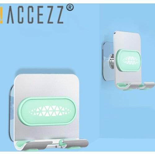 !ACCEZZ Universal Phone Holder For iPhone Samsung iPad Punch-free Wall Paste Mobile Phone Stand Mount Tablet Support Adjustable