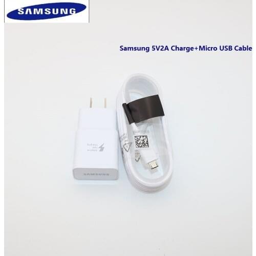 Samsung Charger US Plug Travel Adapter 5V 2A Charge Micro USB Cable For Galaxy S7 S6 Edge J3 J5 J7 A3 A5 A7 2016 A10 Note 5 4