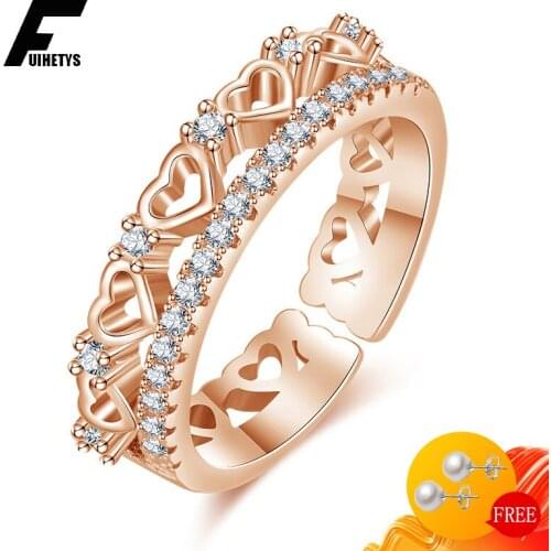 Bali Jelry Charm Rings Silver 925 Jewelry Heart-shaped Zircon Gemstones Open Ring Accessories for Women Wedding Engagement Gift