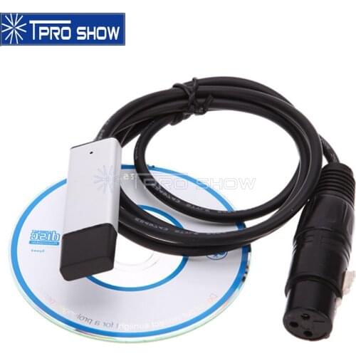 1.8M USB To DMX Interface Adapter Cable PC To DMX Controller Dimmer USB DMX 512 Signal Conversion For Stage Lighting Effect DJ