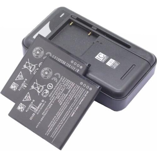 2x 2125mAh 0 Cycle 100% New BV-5V BV 5V Mobile Phone Batteries + Charger For Nokia 1 TA-1047 BV5V High Quality Battery