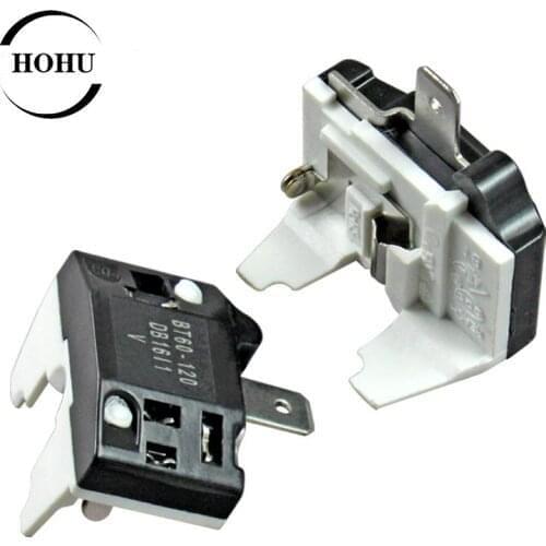 2Pcs Refrigerator Thermal Overload Protector 1/4HP 180W Compressor Replacement