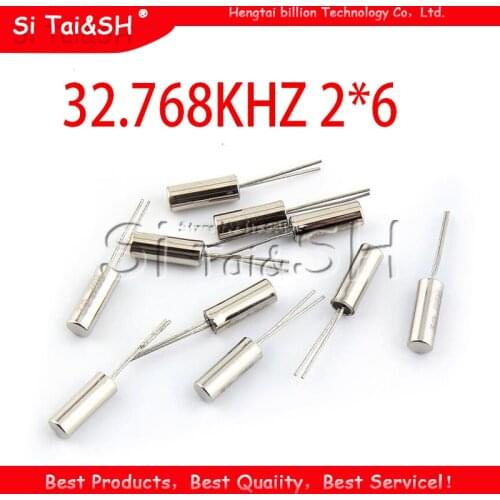 20pcs 32.768KHZ 2*6 12.5PF JU-206 32.768K 32768 32.768 DIP New Original Free Shipping