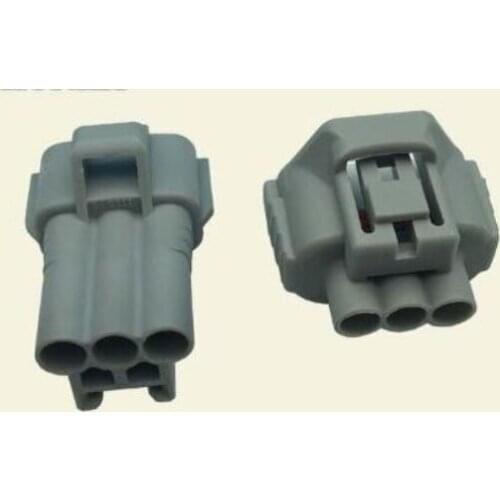 FREE SHIPPING 50 pcs 90980-11607 90980-11020 PA66 3 Pin male and femle sealed wire harness connector for Toyo-ta