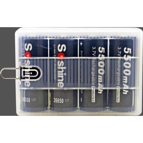 3 Pieces / Lot Soshine 26650 Battery Case Box Battery Holder 26650 Battery Case