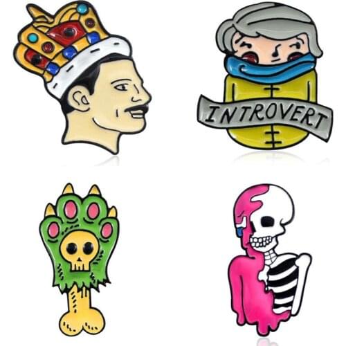 Avatar Badges Enamel Brooches Pins On Backpack Womens Anime Badges Enamel Pin Art Brooch On Clothes Cute Lapel Pin Metal Badges