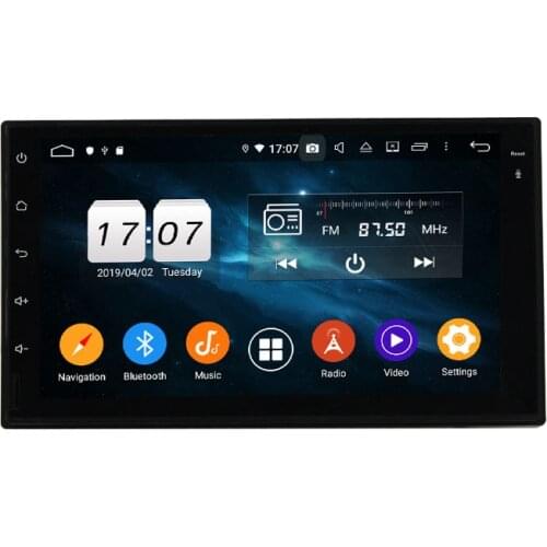 7" Android 9.0 Car Radio PX6 For Universal 4+32G Car Multimedia Player 1024*600 Stereo 6 Core Audio 4G+64G DSP