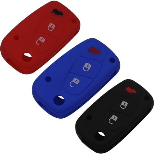 Bilchave 10pcs 3 Button Silicone Remote Car Key Case Cover FOB For FIAT Panda Stilo Punto Doblo Grande Bravo 500 Ducato Minibus