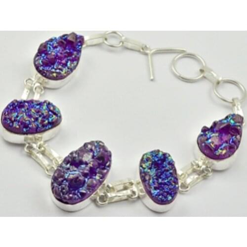 Titanium Druzy Bracelet , 22.5 cm, B2382