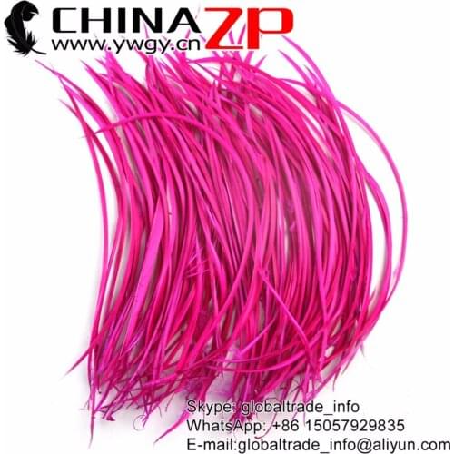 CHINAZP Goose Feather 20~25cm(8 to 10 inch)Sufficient Stock of Colors Hot Pink Goose Biots Feathers Carnival Party Costumes