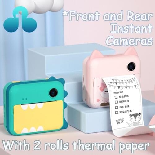 Childrens Camera With Print Instant Print Photos Camera Kids Toys Boy Girl Cute Christmas Gift 1080P Video Digital Camera Toy