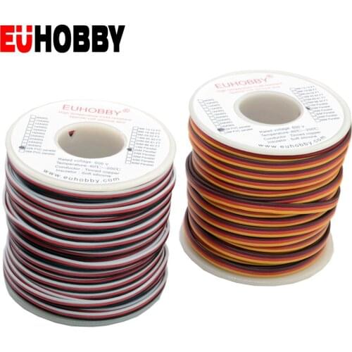 Flexible wire 20M 65.61 feet 22AWG Servo Extension cable wire Cord Lead Extended Wiring cable line Wire Wiring Connector
