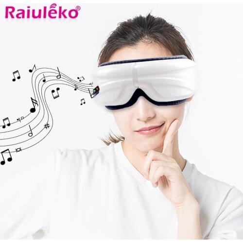 Air Circle Compression Massager Eye Massager Electric Vibration Eye Pressure Heat Wireless Smart Music Relieves Eye Fatigue
