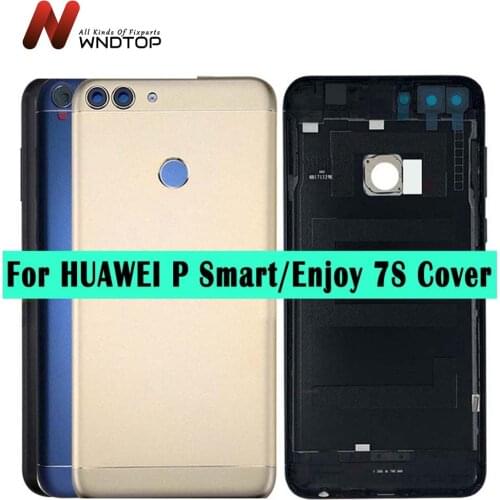 For Huawei P Smart Back Battery Cover Rear Door Housing Case For Huawei Enjoy 7S Battery Cover With Camera Lens