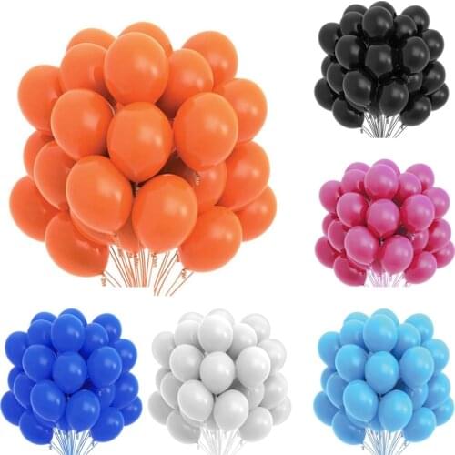 10/12Inch Glossy Pearl Latex Balloons Orange Black Wedding Birthday Party Decoration Baby Shower Halloween Hoilday Globos