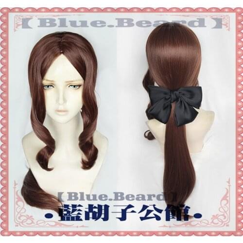 New Arrival Fate Grand Order Da Vinci FGO Caster Lily Cosplay Wig Fate Stay Night Saber Lily Brownish Red Hair Wig+ Free Wig Cap