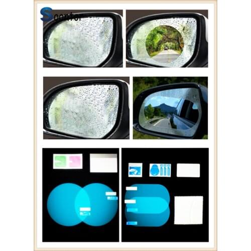 2PCS car rearview mirror anti-fog film rain film For Toyota V Hilux Land Cruiser Avanza Carina Celica Corona
